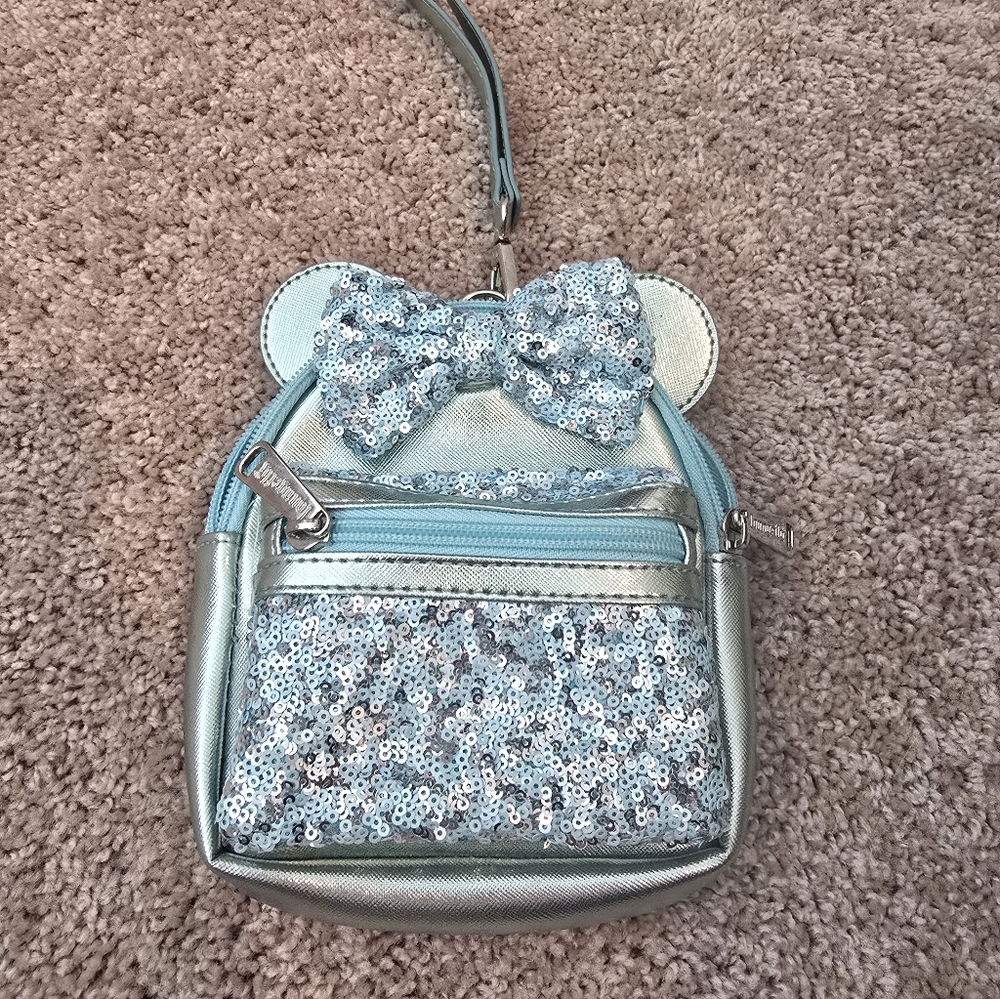 Disney Parks Loungefly Arendelle Aqua Wristlet